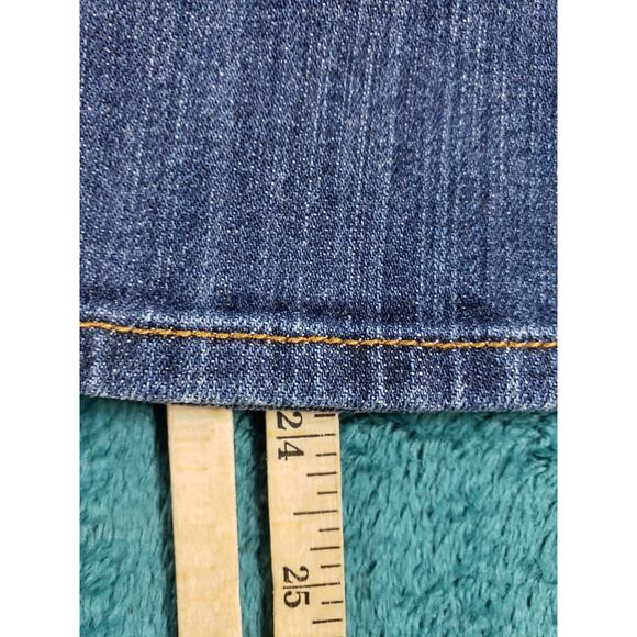Lucky Brand Jeans Size 12 Womens Blue Stretch Pants Medium Wash Mid Rise Cropped - Picture 8 of 13